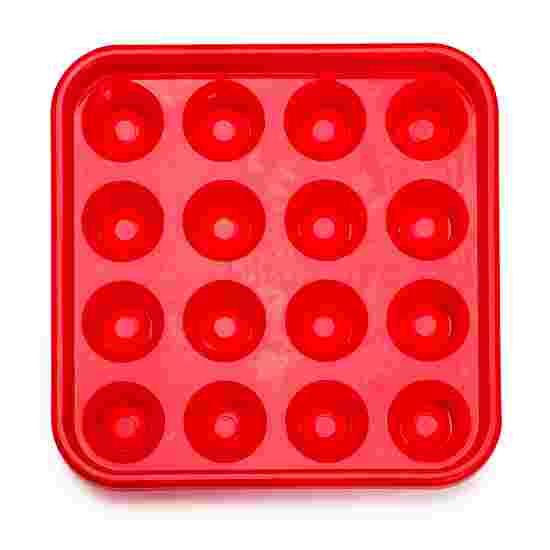 Ball Tray for 16 Pool Balls Red
