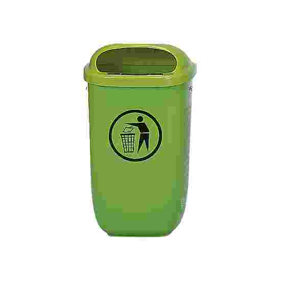 Litter Bin, complies with DIN Standard, Green