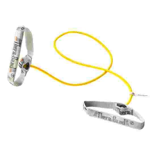 TheraBand Bodytrainer Resistance Tube, 1.4 m with Handles Yellow, low