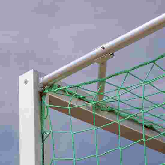 Youth football goal 5x2 m, square tubing, portable with ground frame