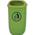 Litter Bin, complies with DIN Green, Standard, Standard, Green
