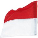 Sport-Thieme for Boundary Poles up to ø 30 mm Flag Red/white