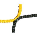 Knotless Net for Men's Football Goals 750x250 cm Black/yellow