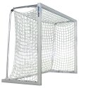 Sport-Thieme aluminium small pitch goal, 3x2 m, square tubing, free-standing or fitted into ground sockets Free-standing