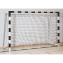 Sport-Thieme 3x2 m, stands in ground sockets, with folding net brackets Indoor Handball Goal Welded corner joints, Black/silver