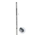 Sport-Thieme "Competition" Beach Volleyball Posts, DVV "Beach II" With 2 ground sockets for bolting on, Anodised matt silver