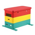 "Vario" Mini 3-Part Multicoloured Vaulting Box Without castors