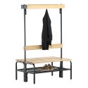 Sypro Wolf Dry Area Changing Bench with Double-Sided Backrest 1.01 m, With shoe shelf