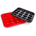 Ball Tray for 16 Pool Balls Red
