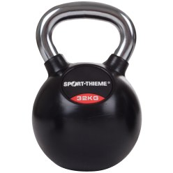  Sport-Thieme Rubber-Coated, Smooth Chrome-Handled Kettlebell