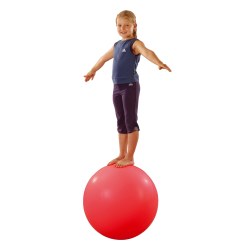 Balance Ball Red with silver glitter, ø approx. 60 cm, 12 kg