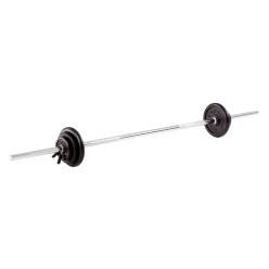 Sport-Thieme 27.5 kg Barbell Set, Rubber-Coated or Chrome