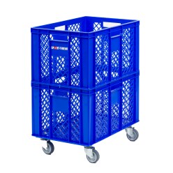Mobile Storage Basket 60x40x42 cm