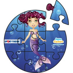 Puzzle Water Game Little Mermaid, Round