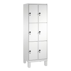 "S 3000 Evolo" Lockers with Base Legs (3 Lockers Positioned Vertically)